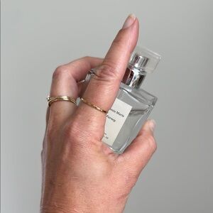 Hammered thin gold fill stacking ring